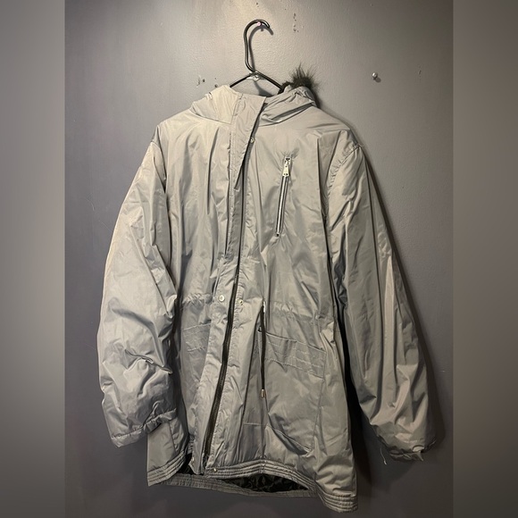 BEVERLY HILLS POLO CLUB GREY PARKA COAT - Picture 9 of 15